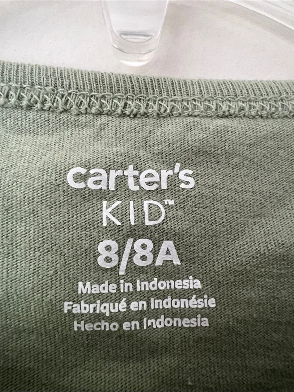 Carter's Sage Green Long-Sleeve Floral 'Family Forever' Tee